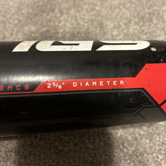 Rawlings US8MC8 Baseball Bat 30/22, 2 5/8" Machine Alloy Red And Black, - Picture 7 of 10